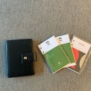 Vintage leather, kate spade address book.